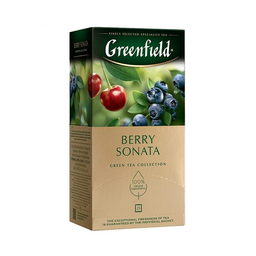 Greenfield чай зеленый Berry Sonata, 25 пакетиков Greenfield чай зеленый Berry Sonata, 25 пакетиков